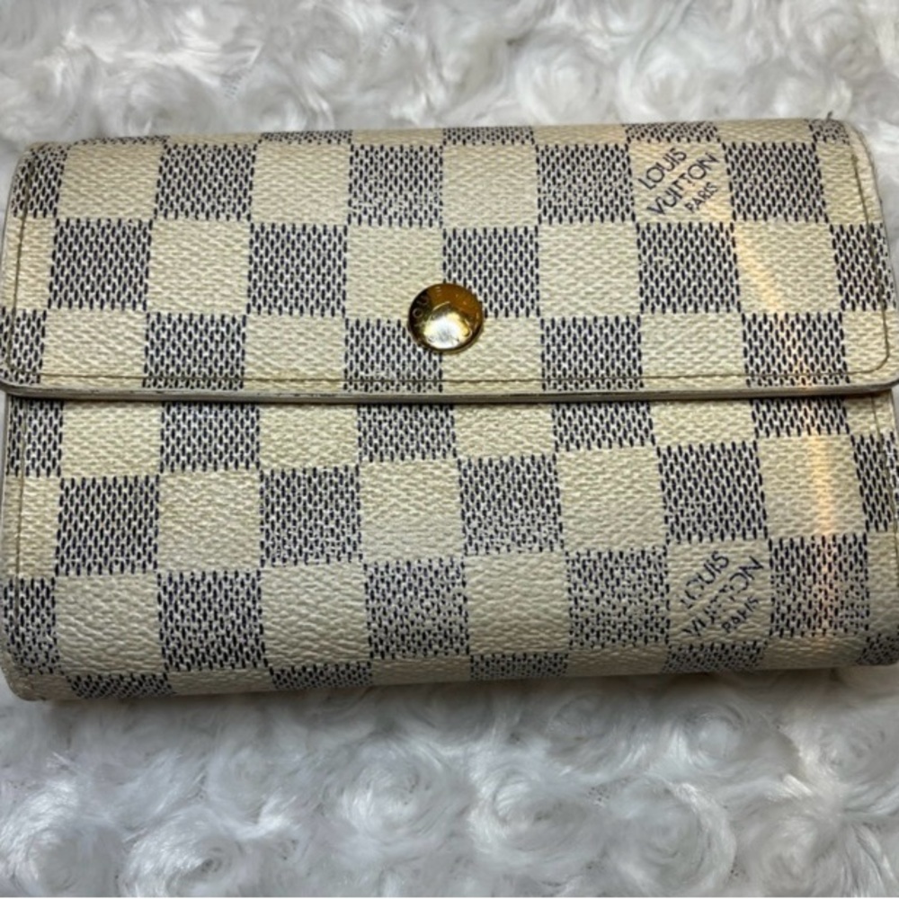 Louis Vuitton Damier Azur Sarah Wallet PorteFeville